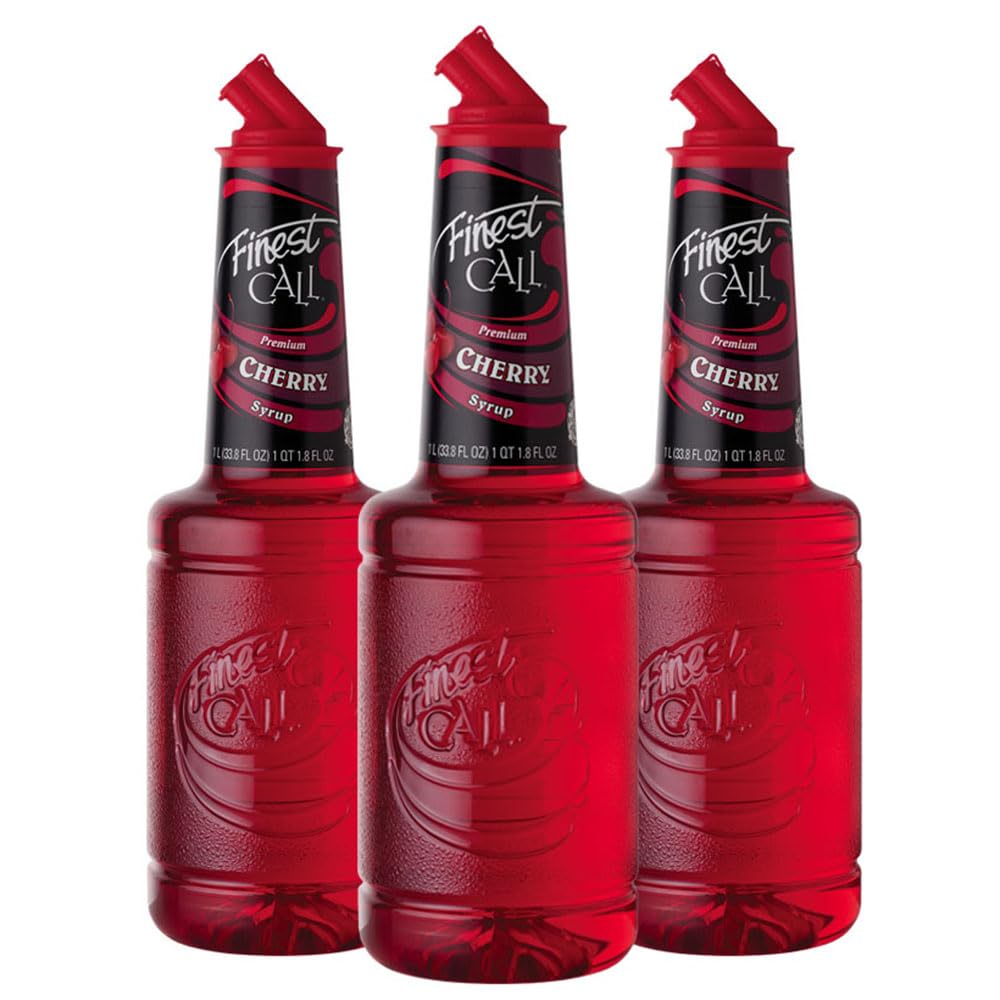 Finest Call Premium Cherry Syrup Drink Mix - Perfect for Cocktails