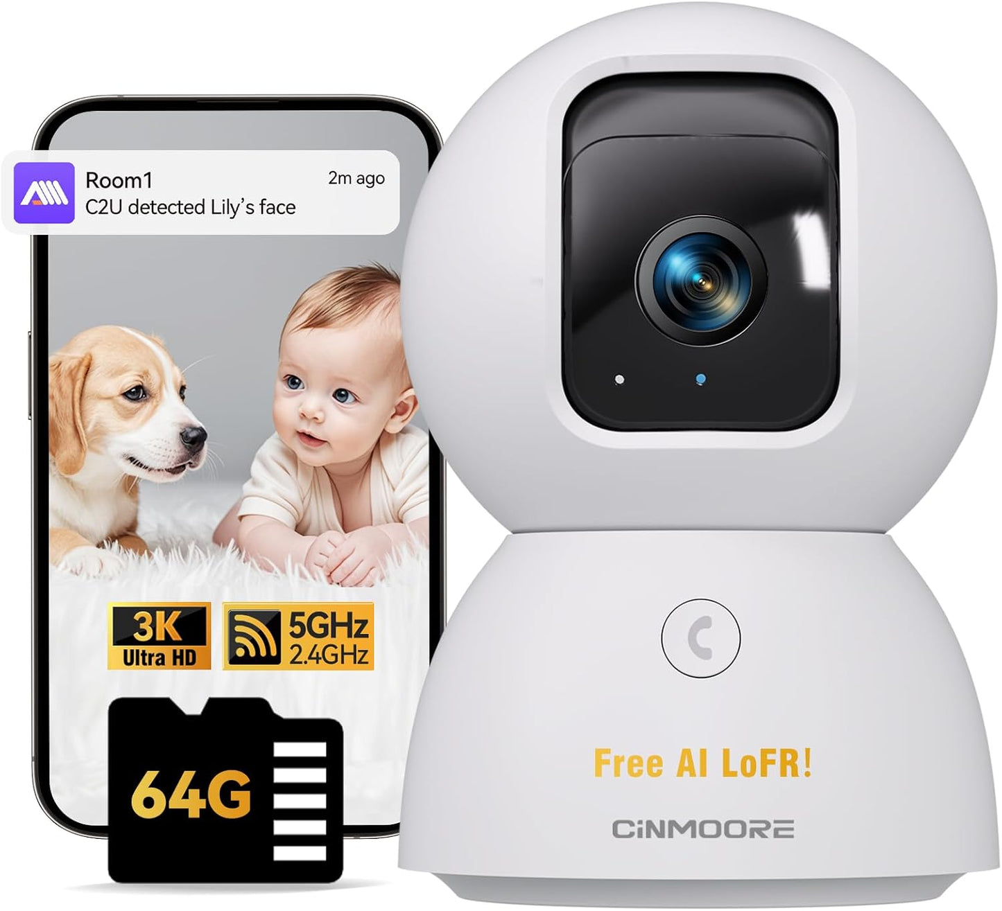 Smart Home Security Camera w/ Facial Recognition