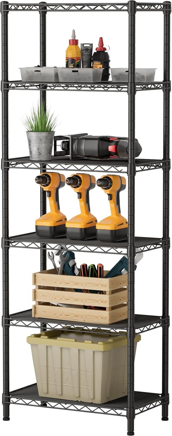 SINGAYE 6 Small Wire Shelves for Kitchen and Home Organization