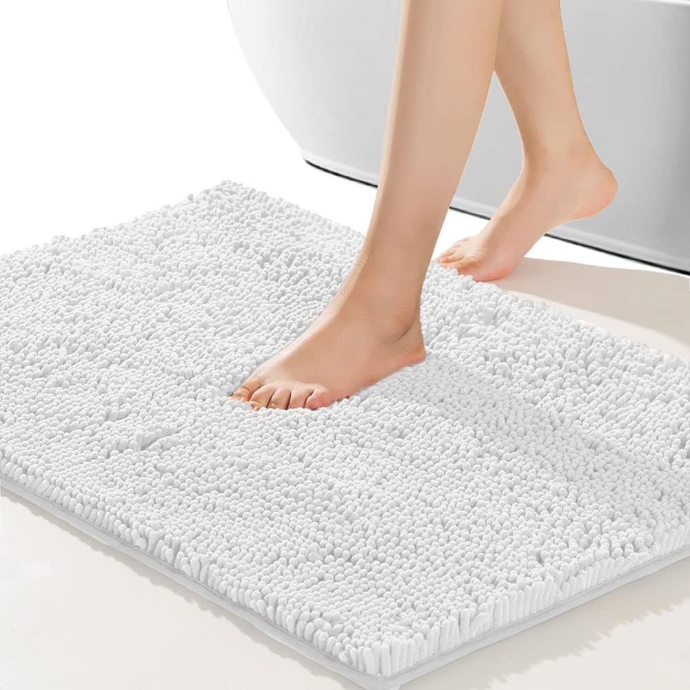 SONORO KATE Non-Slip Bath Mat - Soft Cozy Shaggy Bathroom Rug