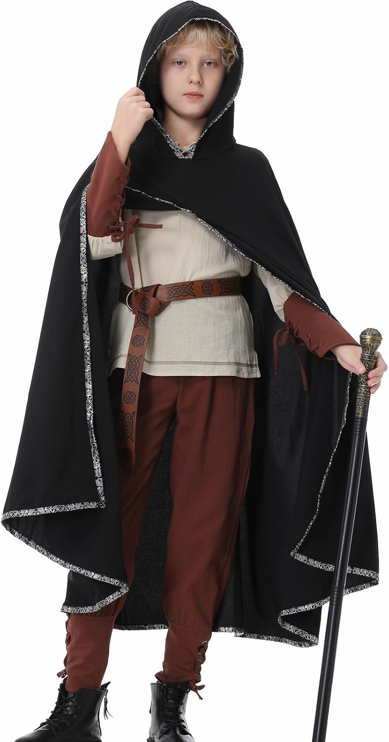 Ezuwail Boys Renaissance Costumes for Halloween and Role Play