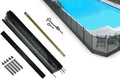 Pool Fence DIY Mesh Safety Fence 4 ft x 12 ft Section - Removable