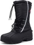 ALEADER Men's Winter Waterproof Insulated Snow Boots for Comfort