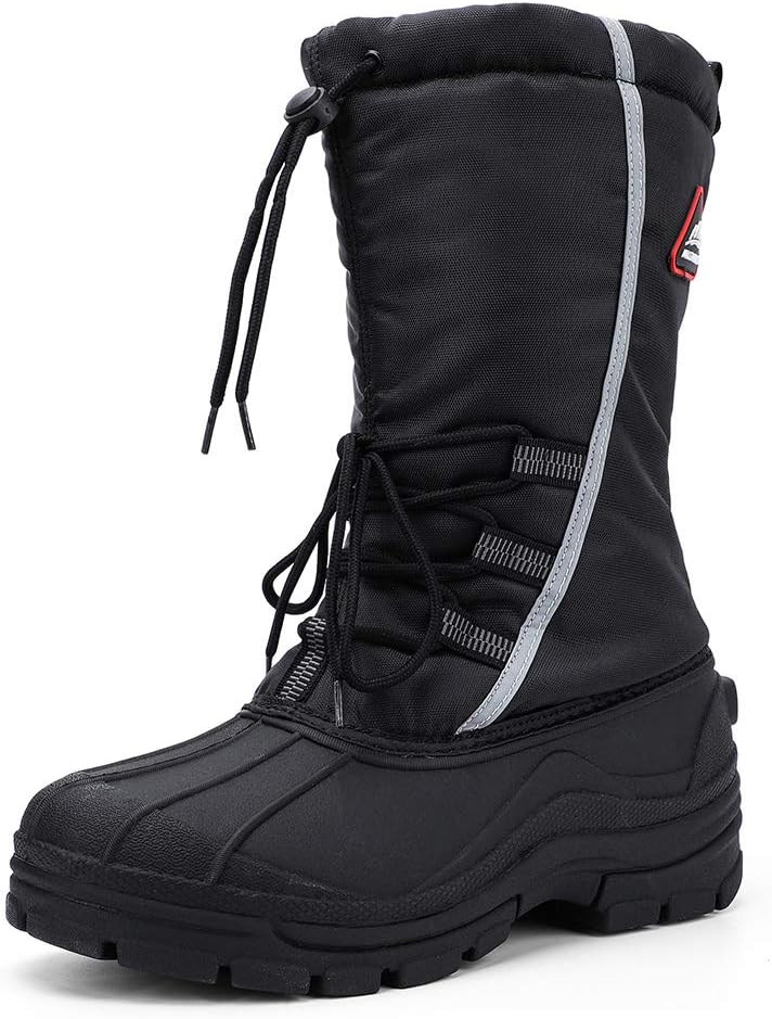 ALEADER Men's Winter Waterproof Insulated Snow Boots for Comfort