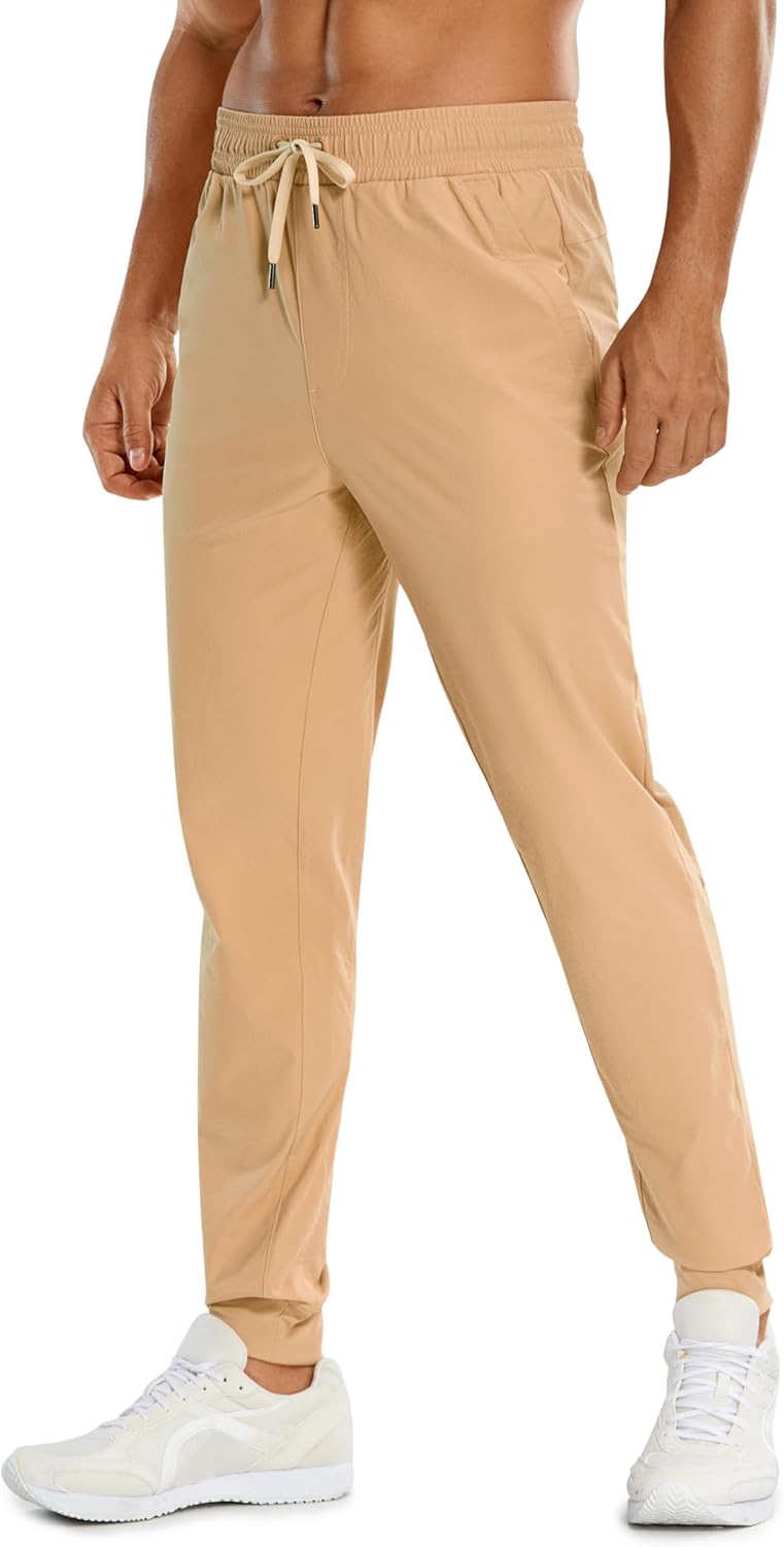 CRZ YOGA Stretch Workout Joggers for Men - Lightweight Pants