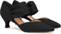 Coutgo Womens Low Kitten Heel Pointed Toe Pumps (Style C8DP)