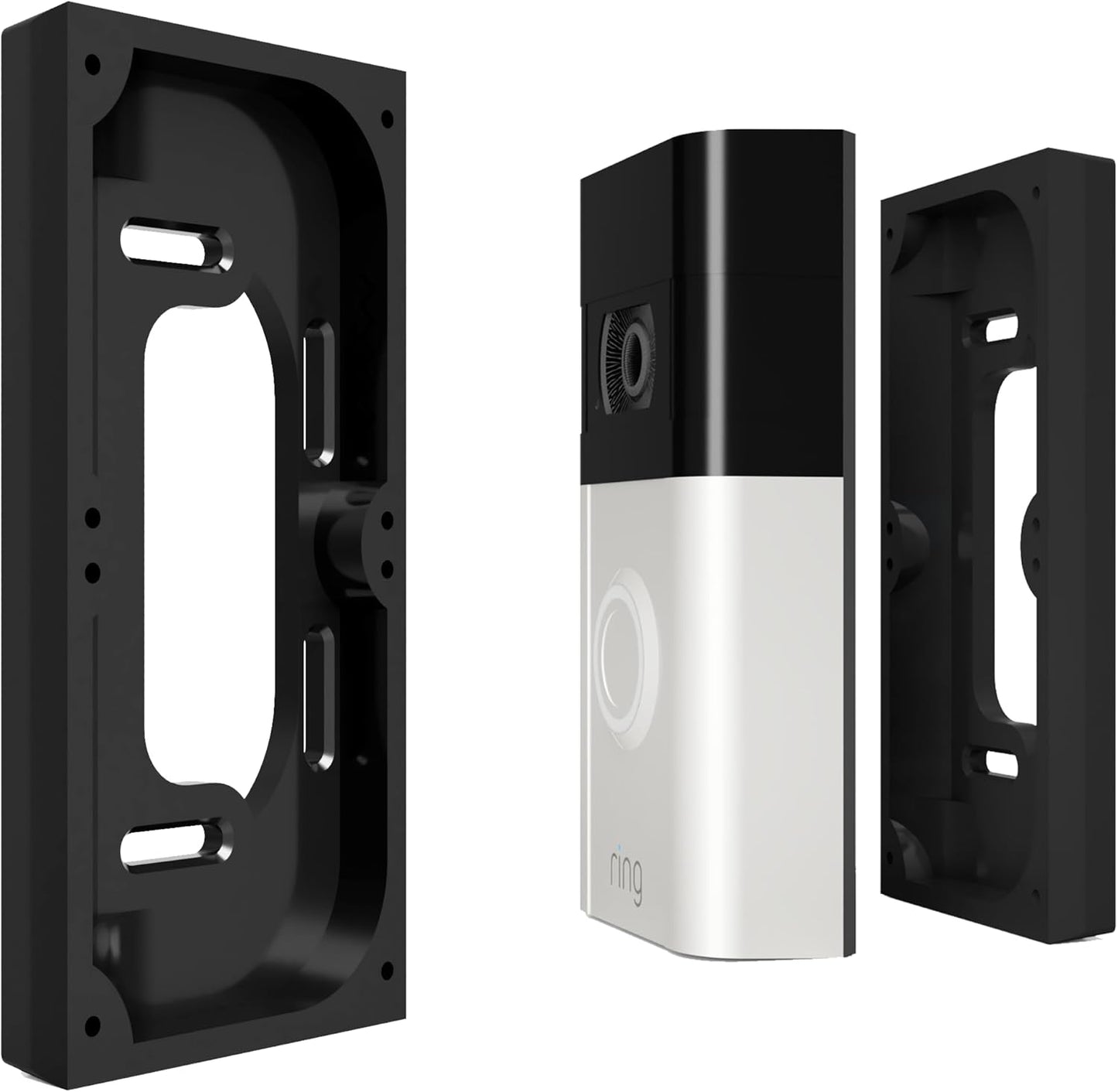 Upgrade Your Ring Doorbell - Black Spacer for Premium Performance