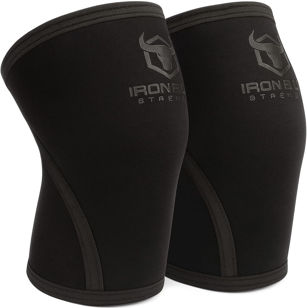 Iron Bull Strength Knee Sleeves 7mm for Weightlifting Support