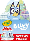 Crayola Bluey Art Kit for Kids - Portable 45pc Coloring Set