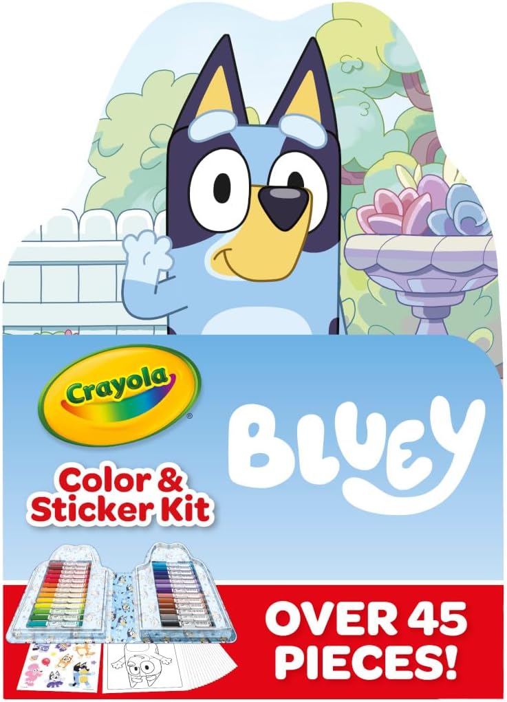 Crayola Bluey Art Kit: Coloring, Stickers, Toys - Toddler Gift