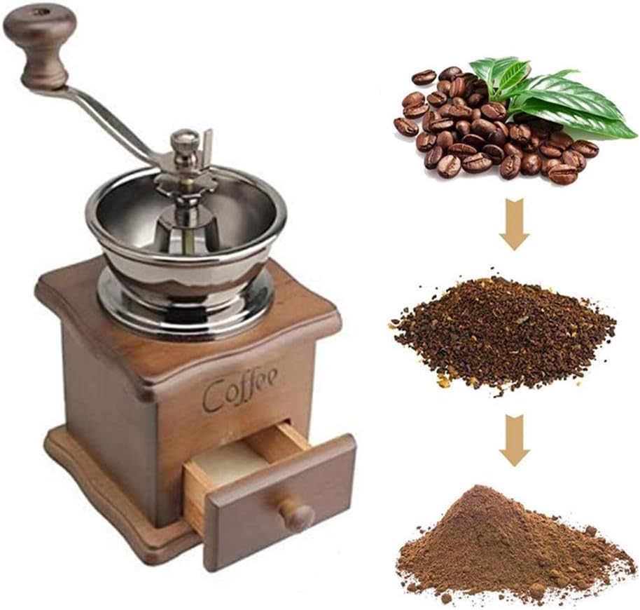 Vintage Hand Crank Coffee Grinder By XIYUAN
