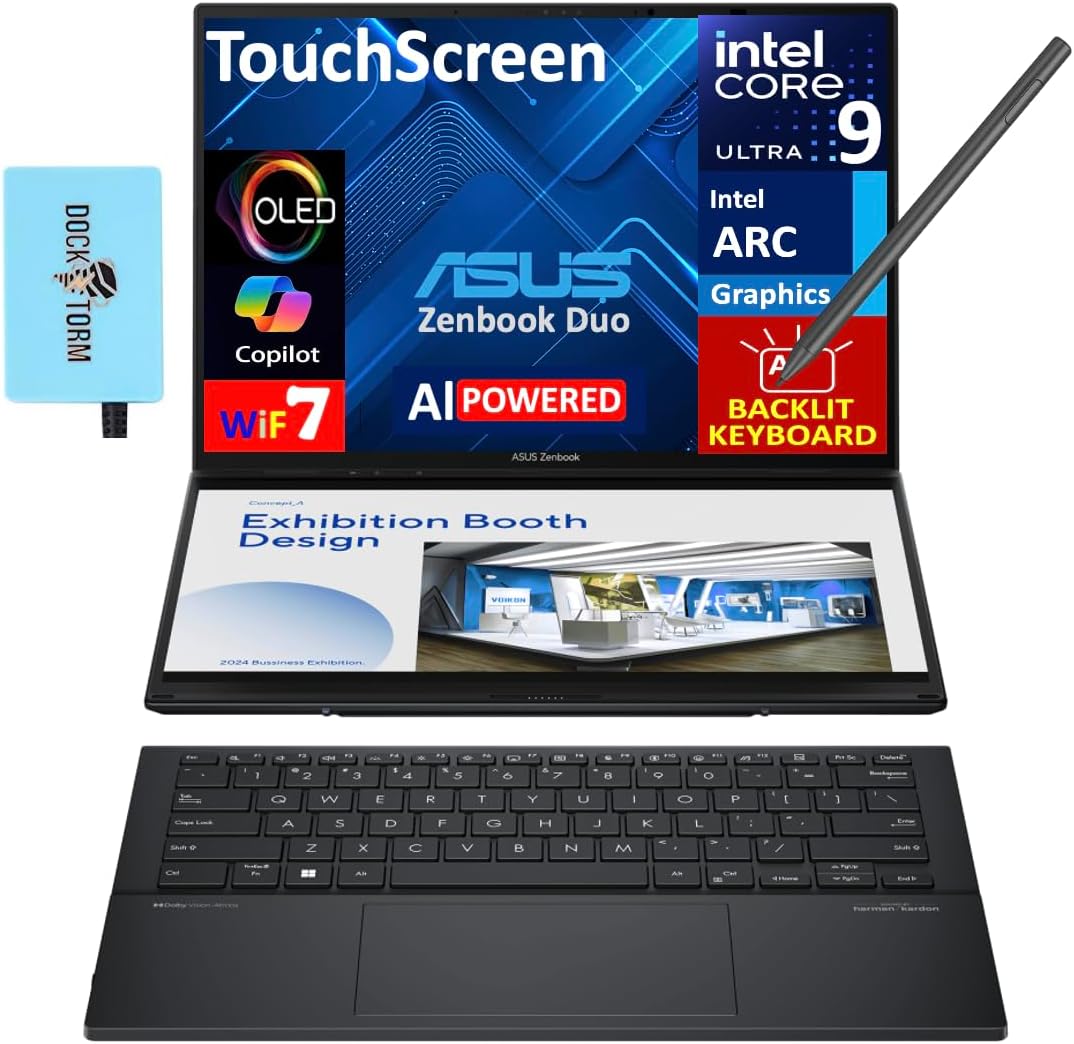ASUS Zenbook Duo ux8406 14.0 Touchscreen OLED 2-in-1 Laptop