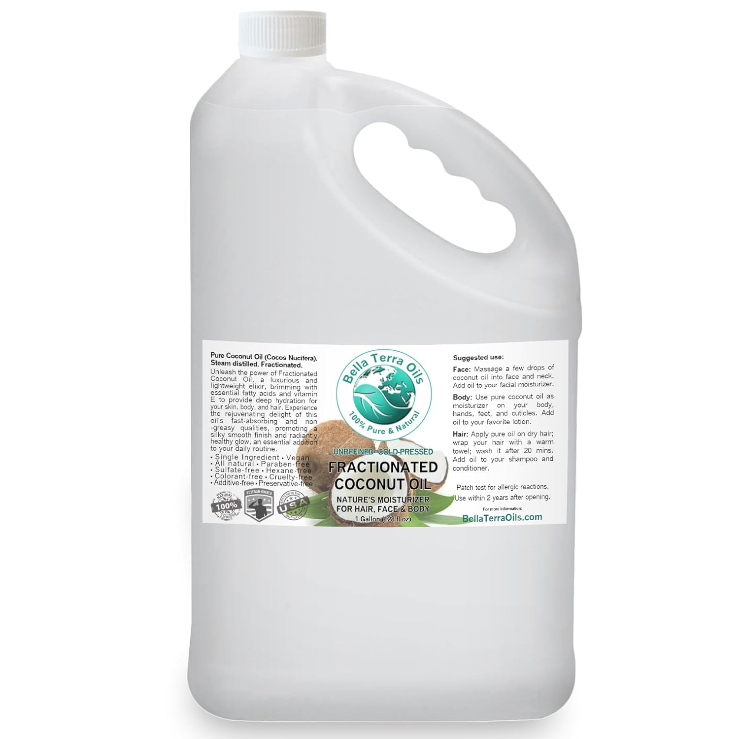 Fractionated Coconut Oil for Superior Hydration and Care
