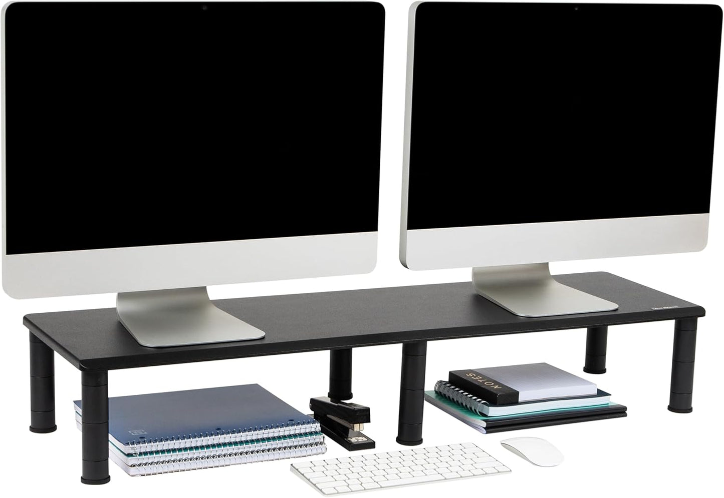 Mind Reader Dual Monitor Stand for Ergonomic Desk Setup