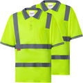 High Visibility Short Sleeve Safety T-Shirt for Men - Class 2 Hi Vis