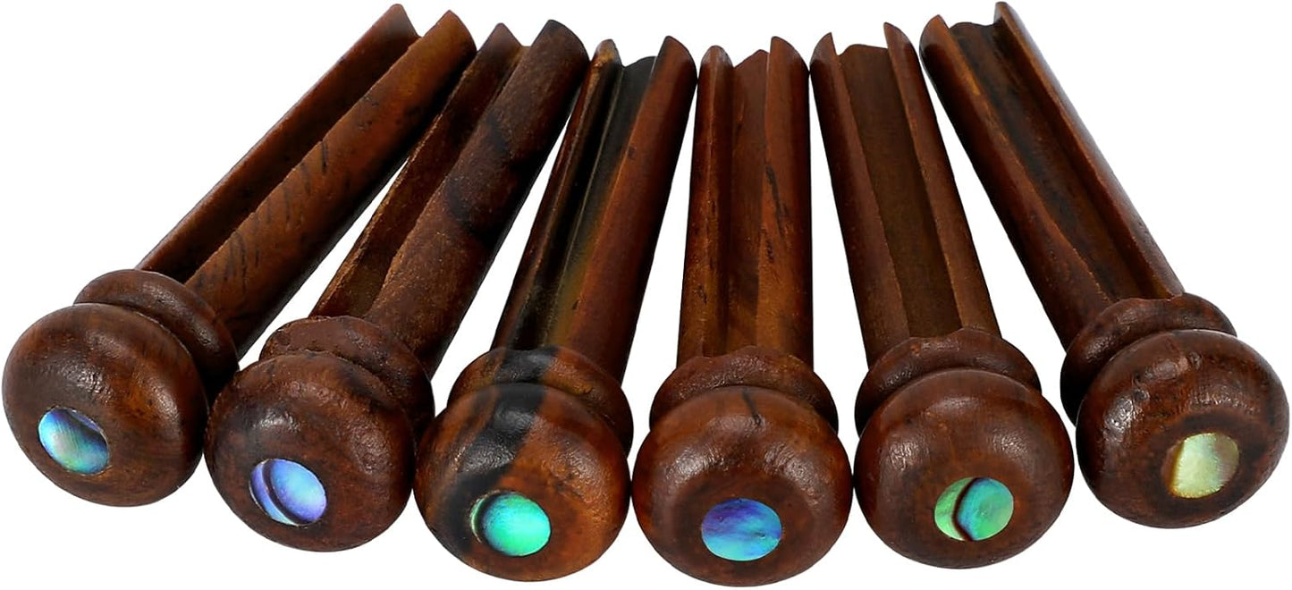 Enhance Tone: Rosewood Guitar Bridge Pins