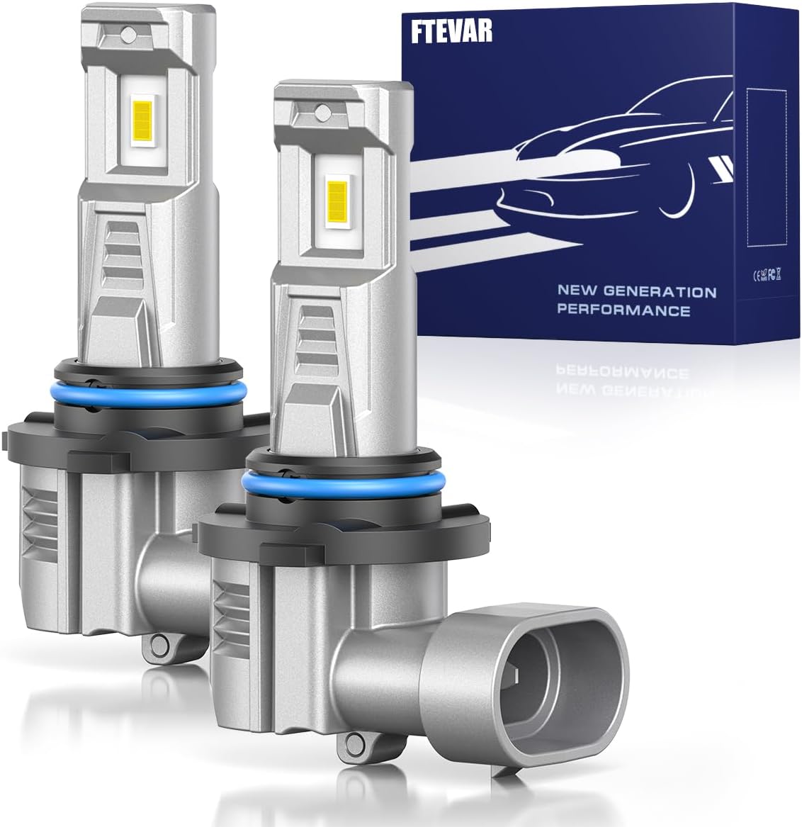 9006 Bulbs Super Bright Fog Lights with 15000LM 6500K Light