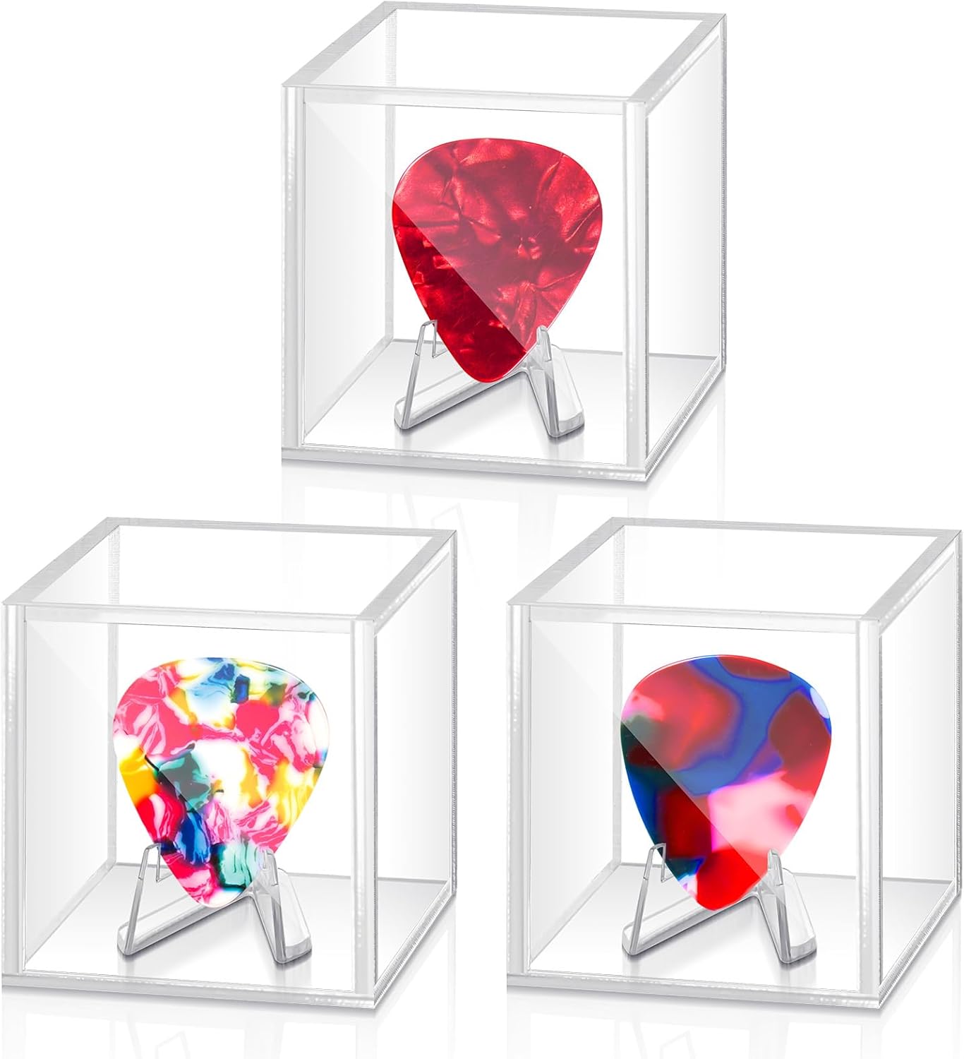 Clear Acrylic Guitar Pick Display - Protect Your Collection!
