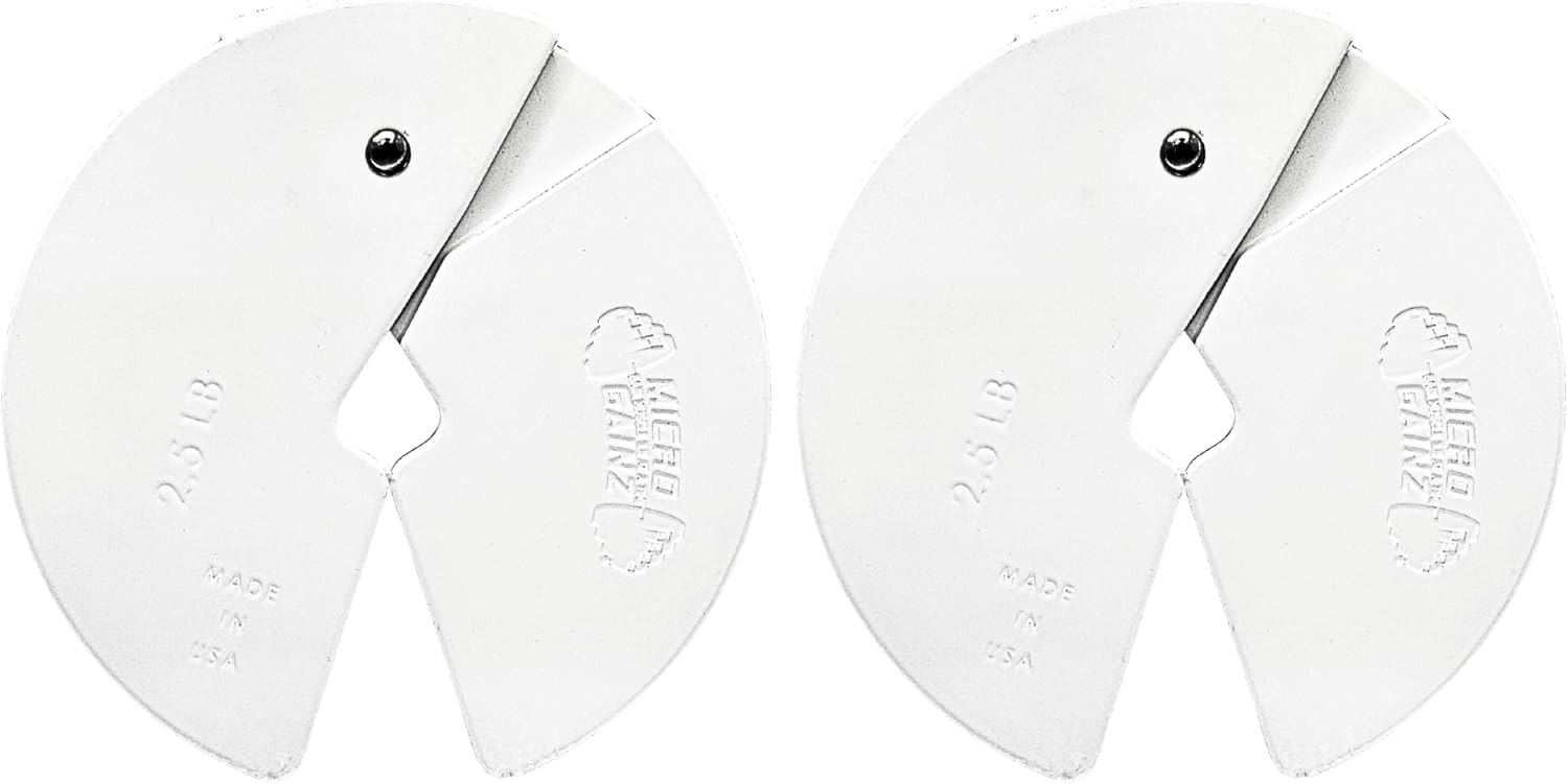 Micro Gainz 2.5 lb Fractional Weight Plates for Dumbbell Training