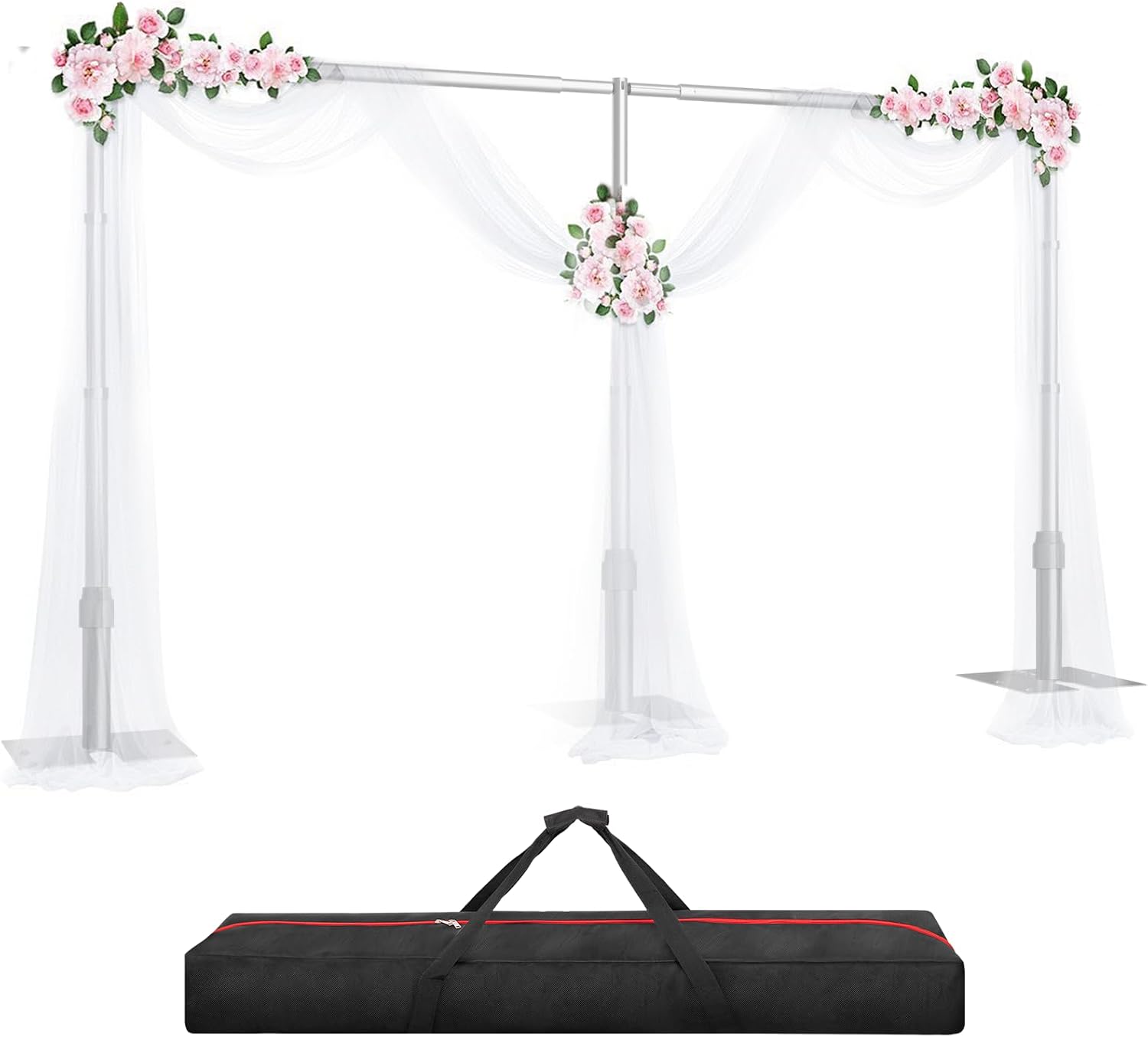 Heavy Duty Backdrop Stand for Weddings and Parties - 8.6x20ft