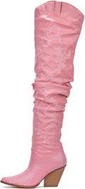 Western Thigh High Over The Knee Cowboy Cowgirl Boots - Stylish