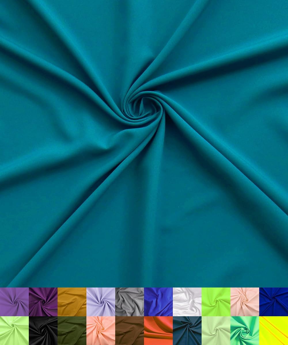 Barcelonetta Poly Cotton Fabric for Sewing - Lightweight Broadcloth