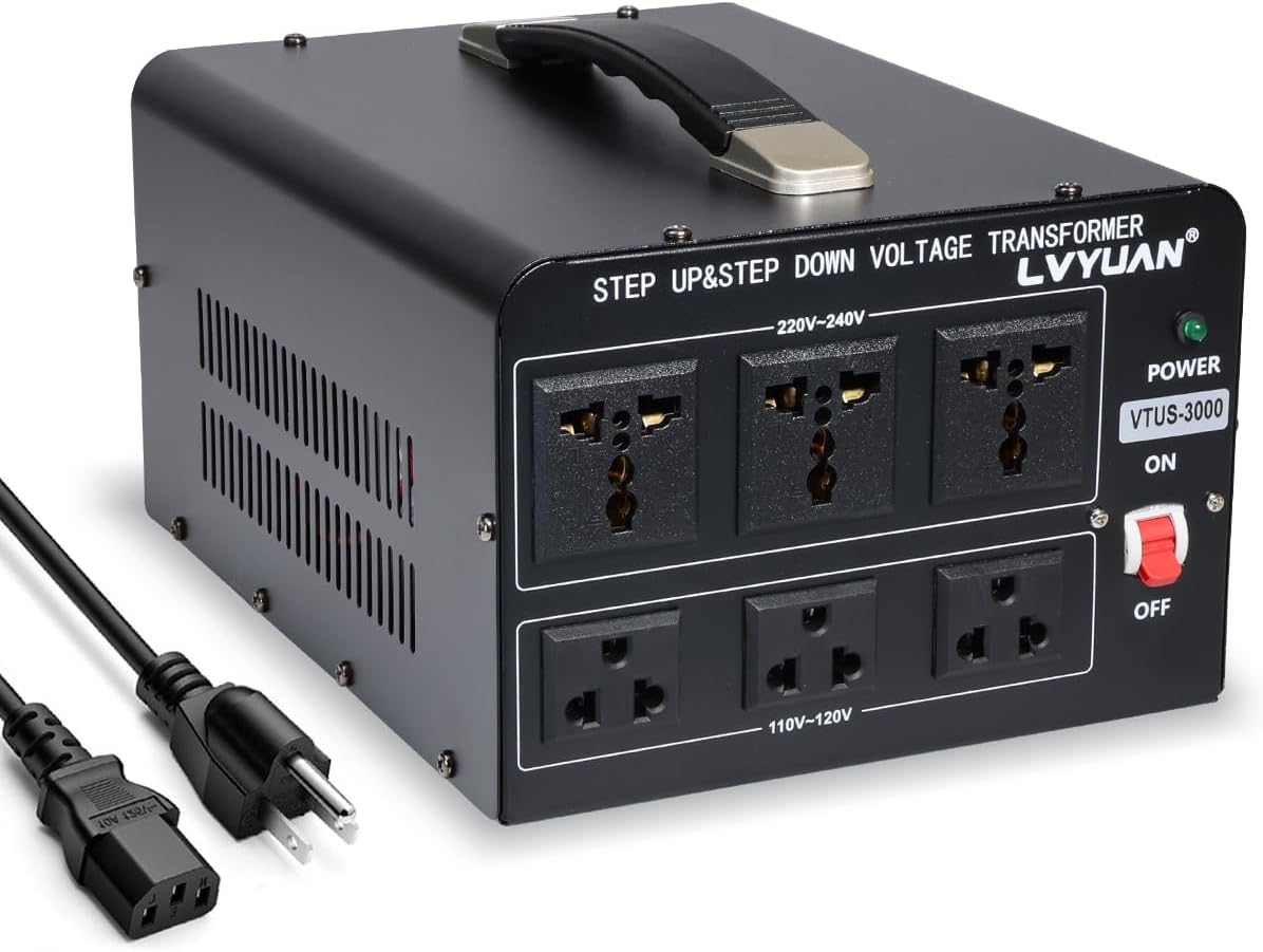 LVYUAN 3000 Watt Voltage Converter Transformer for Worldwide Use