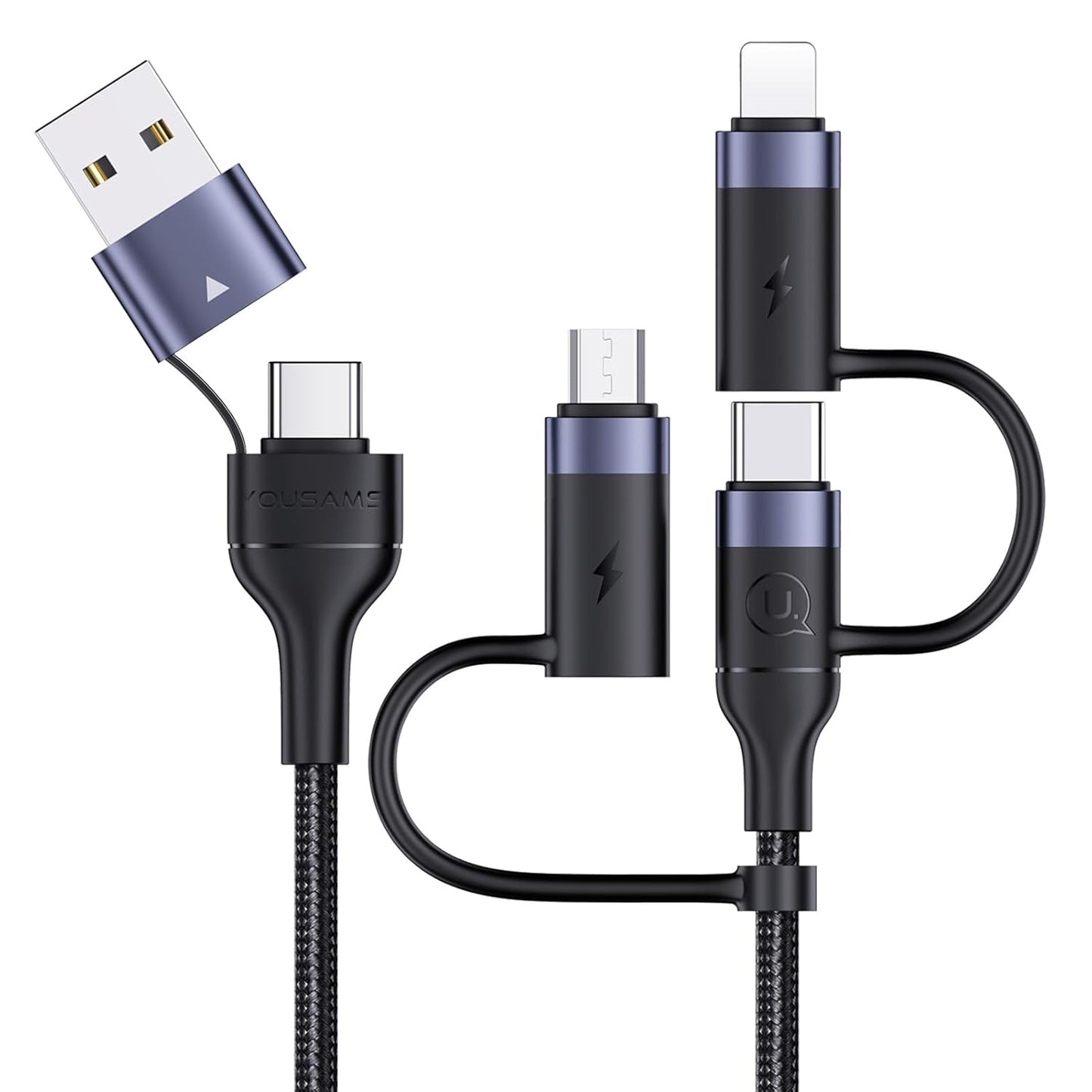 YOUSAMS 60W Fast Charging 5-in-1 USB Cable