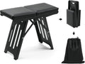 Folding Stool with Handle - Heavy-Duty Portable Seat for Camping
