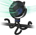 Rechargeable Portable Stroller Fan - Clip on Baby Fan with 4 Speeds