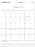 2025-2026 Wall Calendar 18 Months Vertical Calendar - Golden