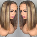 Highlight Bob Wig Human Hair 13X4 Lace Front for Black Women