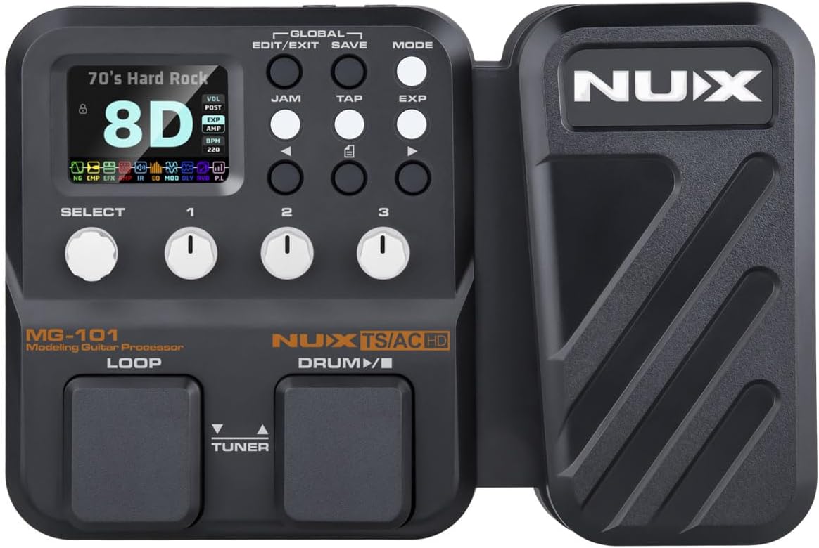 NUX MG-101 Multi Effects Pedal with 25 Classic Amp Models