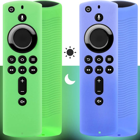 Glow in the Dark Firestick Remote Cover - 2 Pack, Protect & Find Easily!