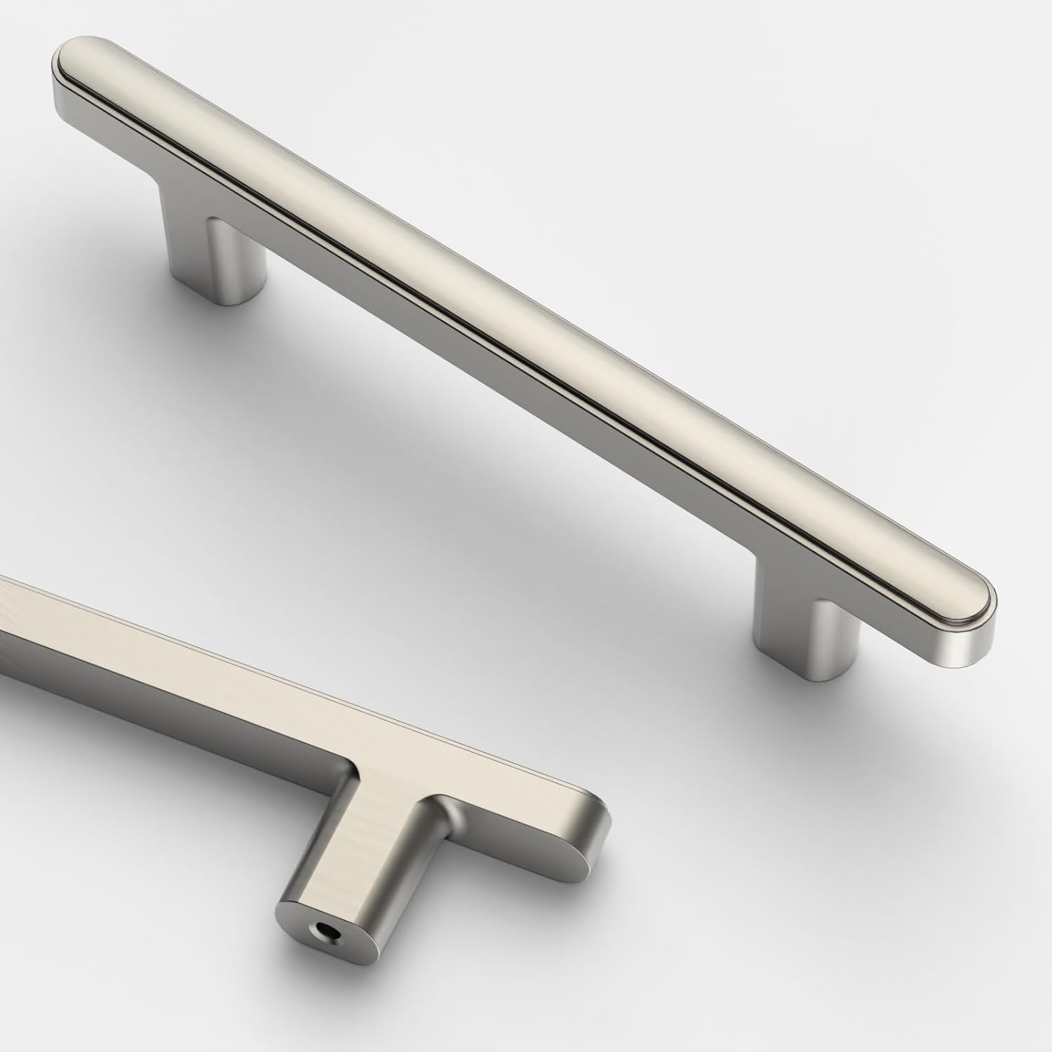 Asidrama 10 Pack 3.75 Inch Brushed Satin Nickel Cabinet Handles