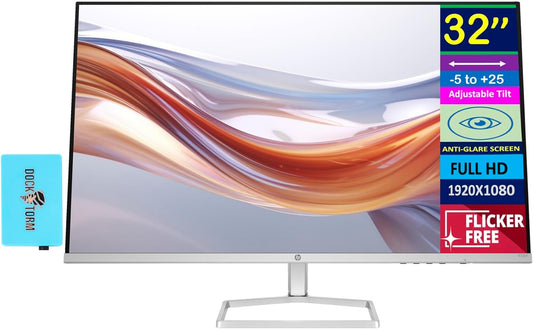 HP 32 FHD Monitor Bundle with 100Hz Refresh Rate - Perfect for Home & Business