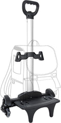 Backpack Trolley with Edge Guard 6-Wheels Rolling Dolly Cart