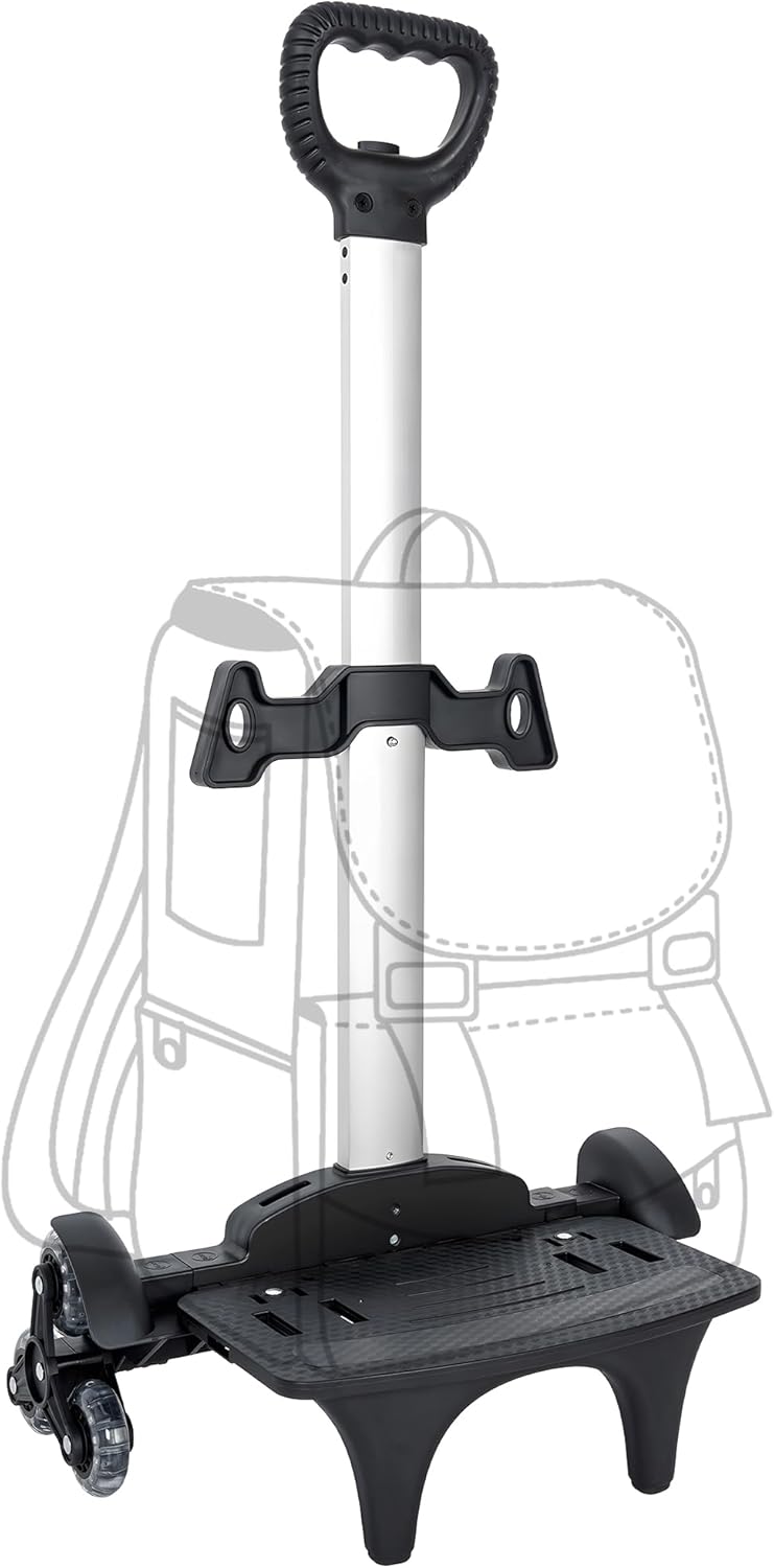 Backpack Trolley with Edge Guard 6-Wheels Rolling Dolly Cart