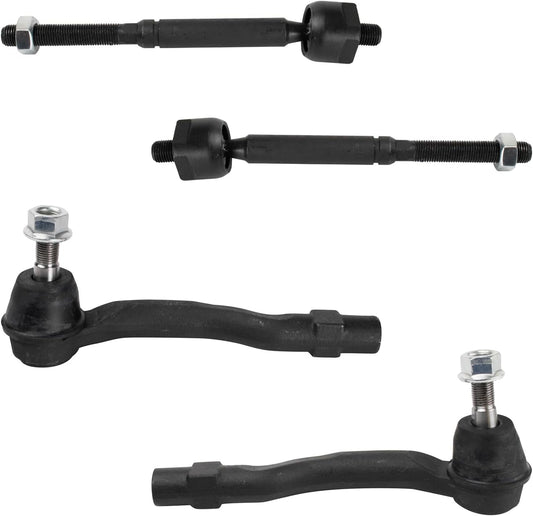 TRQ Front Tie Rod Set for 2014-2018 Mazda 3 and 6 Models