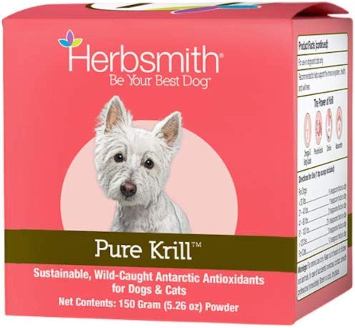 Herbsmith Pure Krill for Dogs - Wild-Caught Antarctic Krill