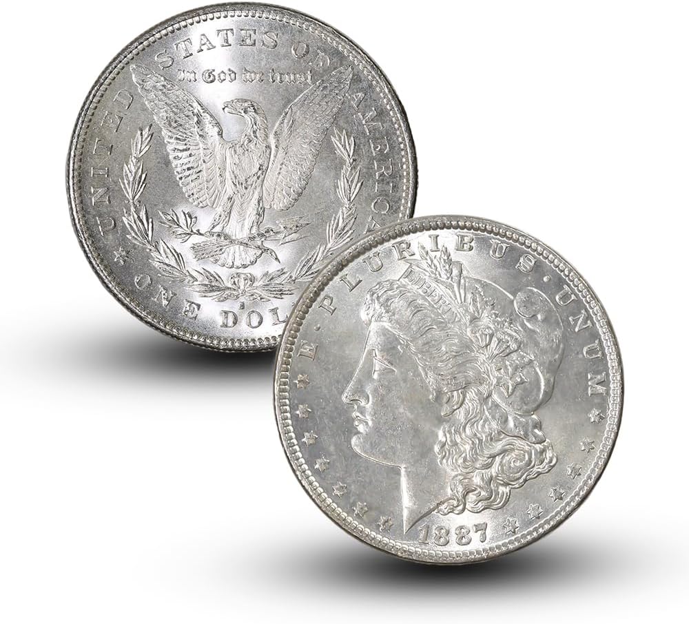 Antique 1887 S Morgan Silver Dollar Coins for Collectors