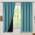 52x63 Blackout Curtains with Thermal Insulation for Bedroom Use