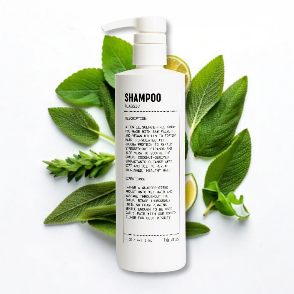 Blu Atlas Men's Natural Shampoo for Healthy Hair Care