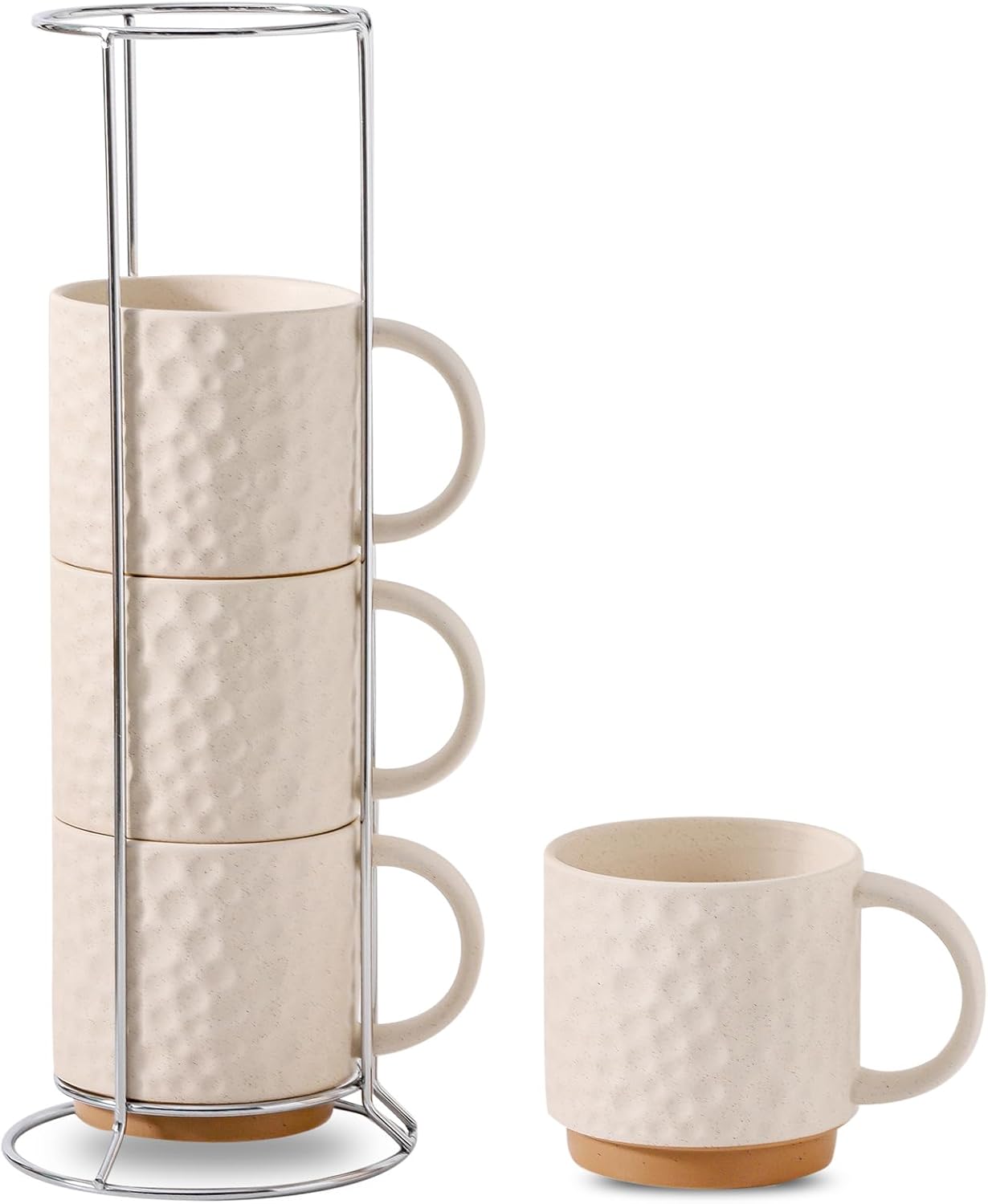 Nihow Ceramic Coffee Mug Set of 4 for Hot and Cold Drinks
