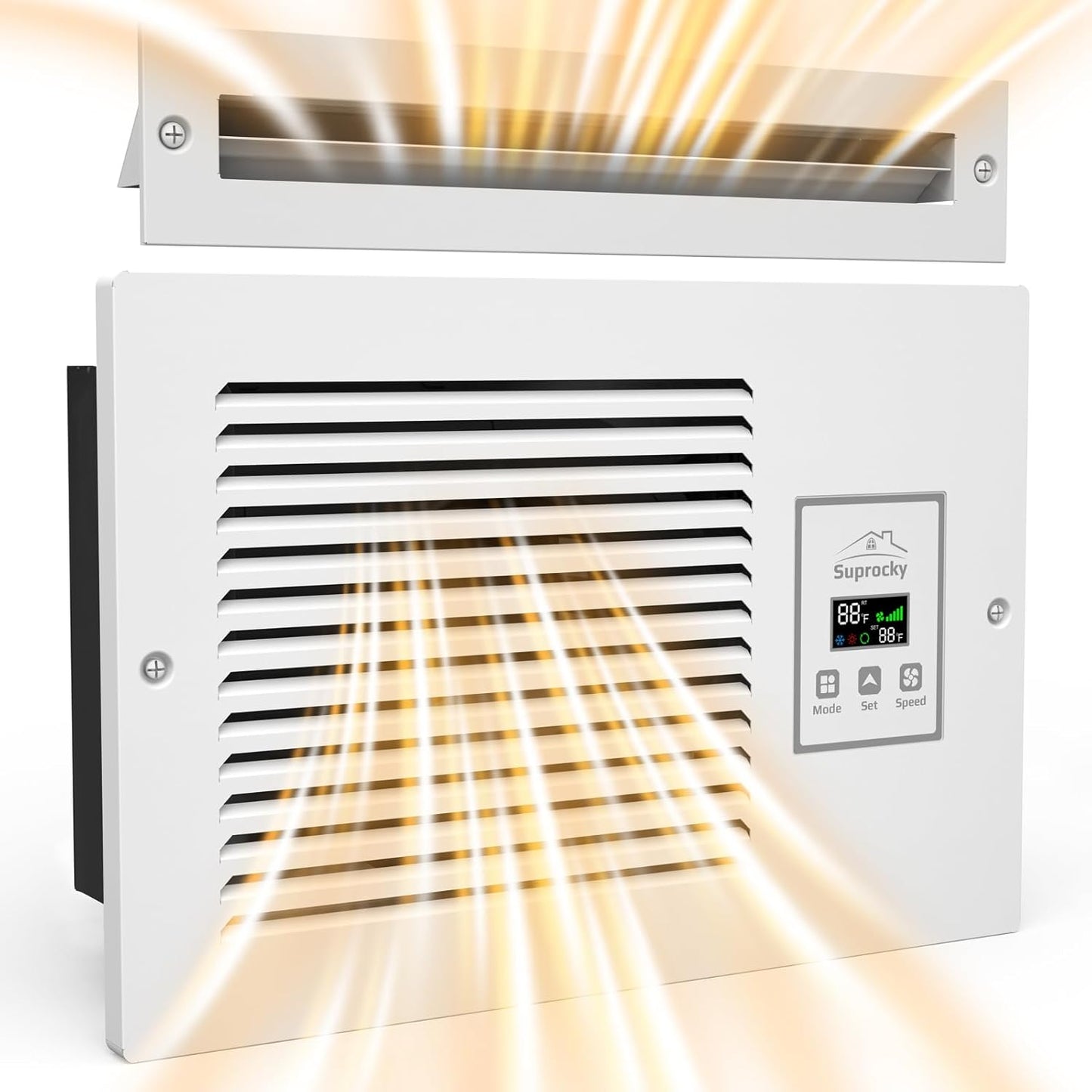 Intelligent Air Exchange Fan, Hardwired, 3-Speed, Temp Sensor, 200CFM