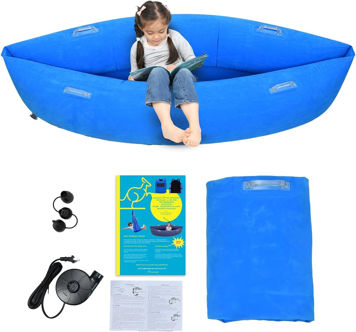 Sensory Chair for Kids - Inflatable Peapod for Comfort and Fun
