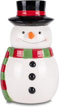Dolomite Ceramic Christmas Cookie & Candy Jar - Festive Airtight
