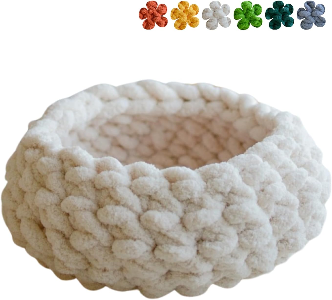 Cat Nest Bed Premium Handwoven Washable Extra Soft Round Cave