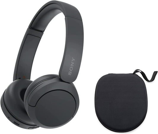 Sony WH-CH520 Wireless Bluetooth On-Ear Headphones Bundle