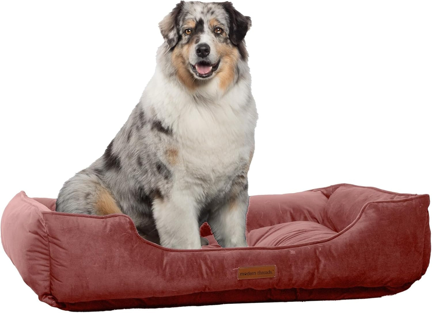 Modern Threads Luxury Dog Bed - Cozy Tufted Velvet Cushion